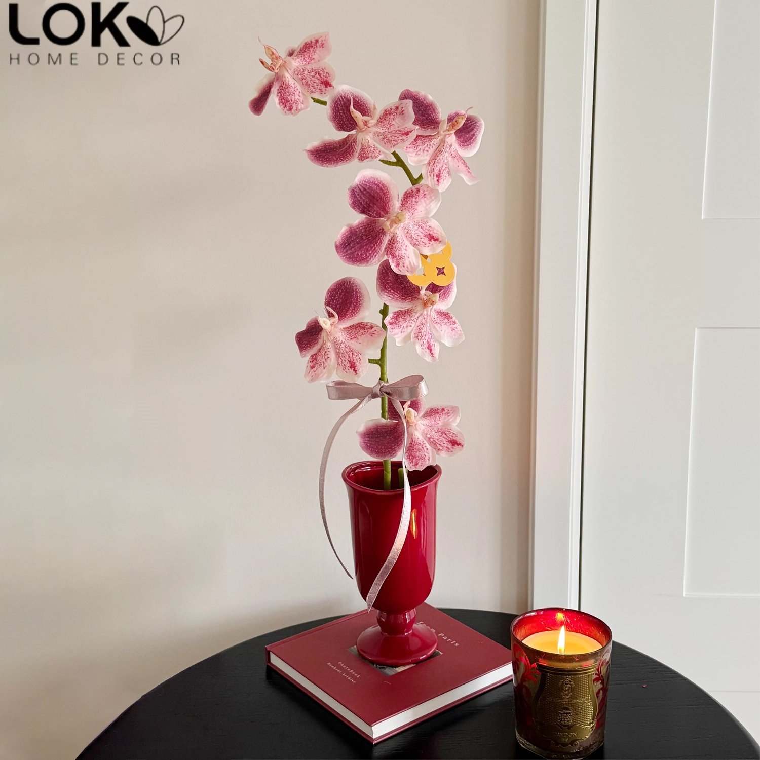 仿真花假花蝴蝶兰高品质桌面家居装饰摆件盆栽新年餐桌玄关兰花,家居饰品,仿真花/假花,淘宝优惠券,粉丝福利购,淘宝优惠卷