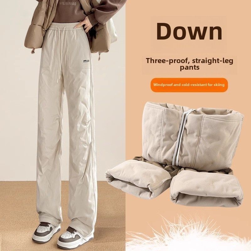 三防工装羽绒裤女外穿冬季零下40度极寒防水防风2025新款东北棉裤