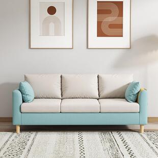 拉车套罩北欧布艺沙发小户型现代简约出租房三人位公寓服装店客厅