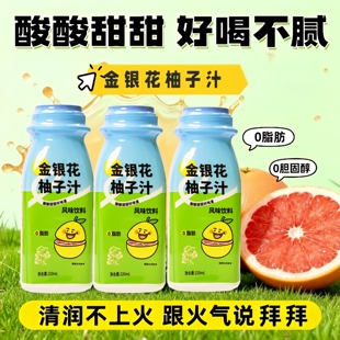金银花柚子汁220ml*10瓶婴幼儿健康饮品
