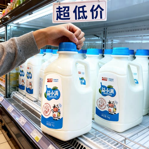 【商用】益小满发酵酸奶1kg营养代餐水果捞水果沙拉酸奶发酵乳