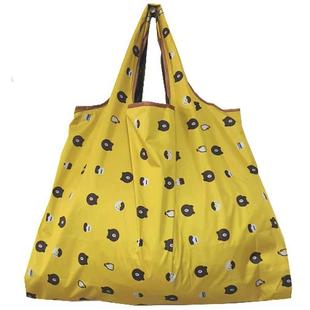 新款折叠便携手提纯色买菜学生大容量布兜单肩旅游购物环保袋包邮