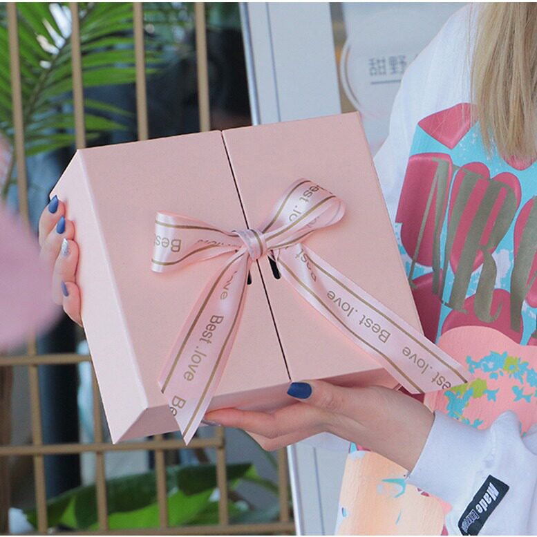 毛巾丝巾包装盒礼盒礼品空盒精致高级质感小号可装围巾衣服礼物盒