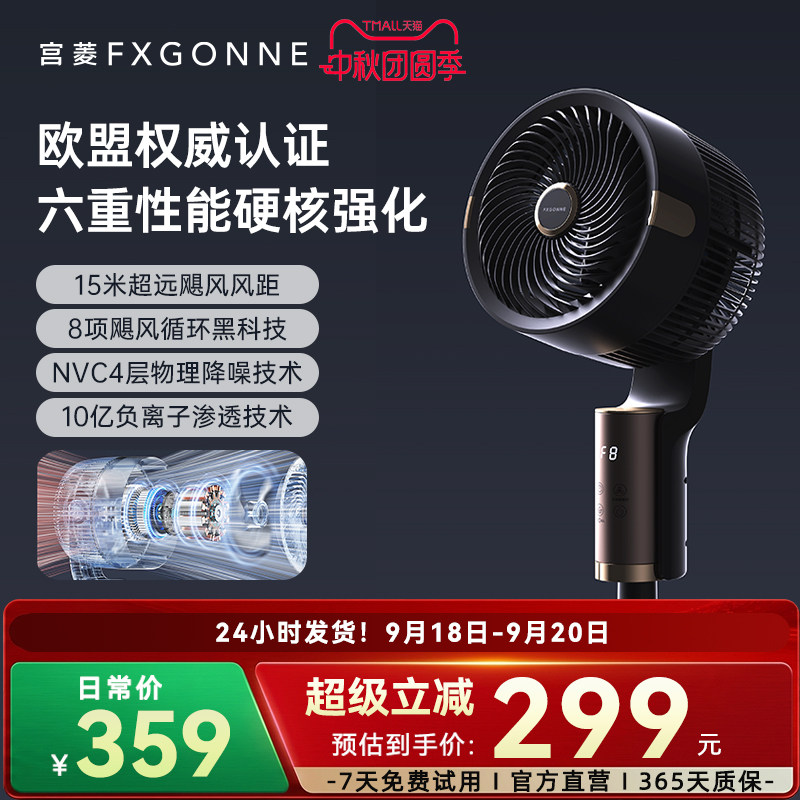 宫菱聚风黑科技欧盟认证循环扇
