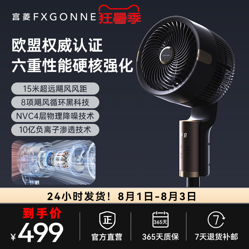 宫菱聚风黑科技欧盟认证循环扇