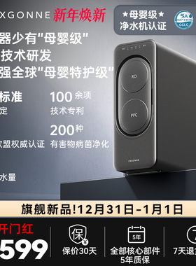 宫菱净水器家用直饮机厨下自来水过滤直饮家用0阻垢剂净饮机1200G