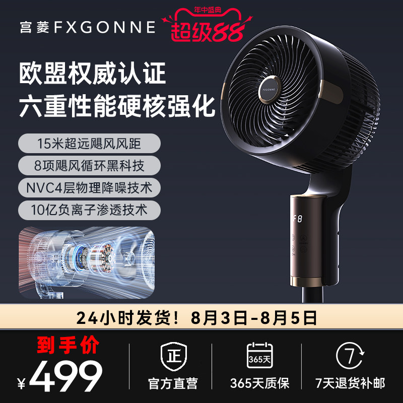 宫菱聚风黑科技欧盟认证循环扇
