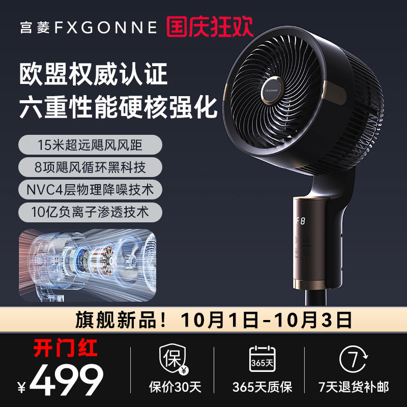 宫菱聚风黑科技欧盟认证循环扇