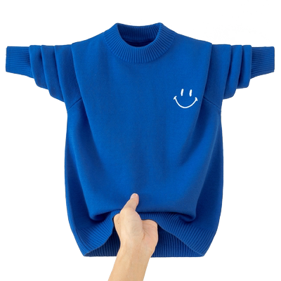 中大童毛衣男刺绣纯棉打底衫