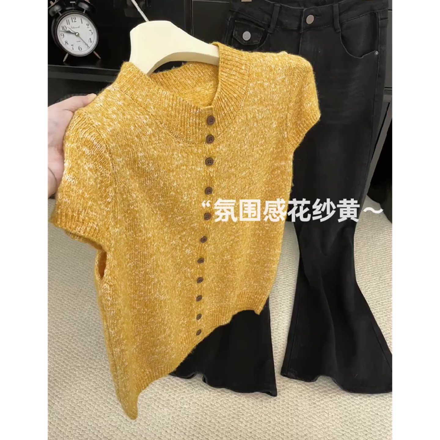 秋季新款韩系圆领针织马甲女