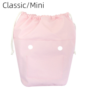 Mini大容量纯色拉绳束口内胆衬内袋配件 Classic 2025时尚 Obag