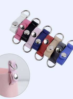 时尚新款1对Obag风人造皮革带D挂钩夹2个皮扣夹扣obag女式包配件