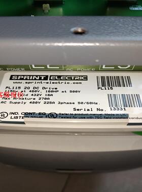 PL115 ER直流调速器全新原包装库存，特价处理，有6台，