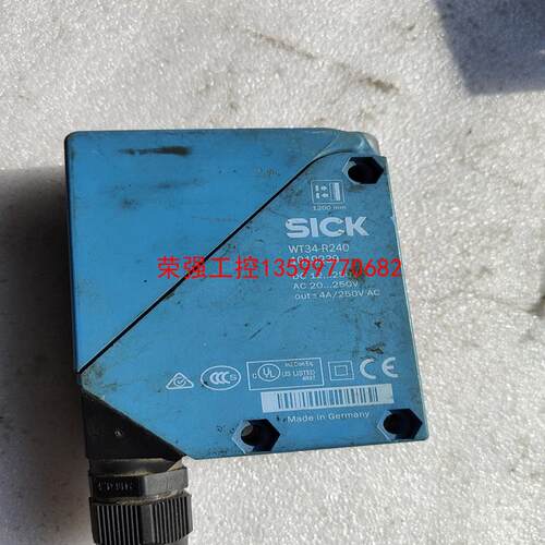 【荣强工控】SICK镜反射光电开关，WT34-R240，实物拍摄，成色如