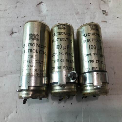 TCC电容  200uf  100uf  350v 标为