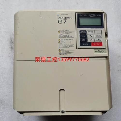 【荣强工控】安川变频器CIMR-G7B4011功能完好，