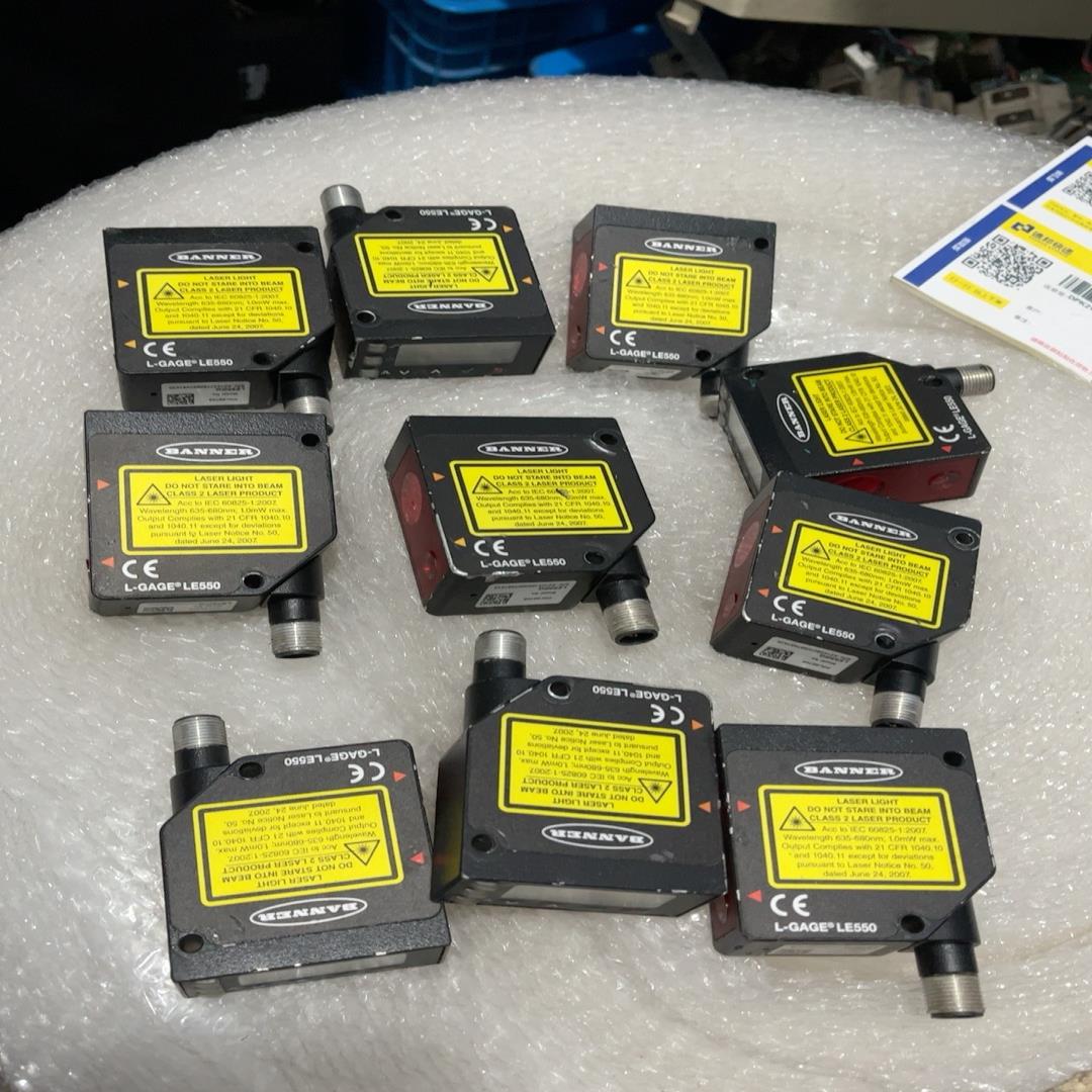 （设备配件）美国邦纳激光传感器 。l-gage le550拆机包好。