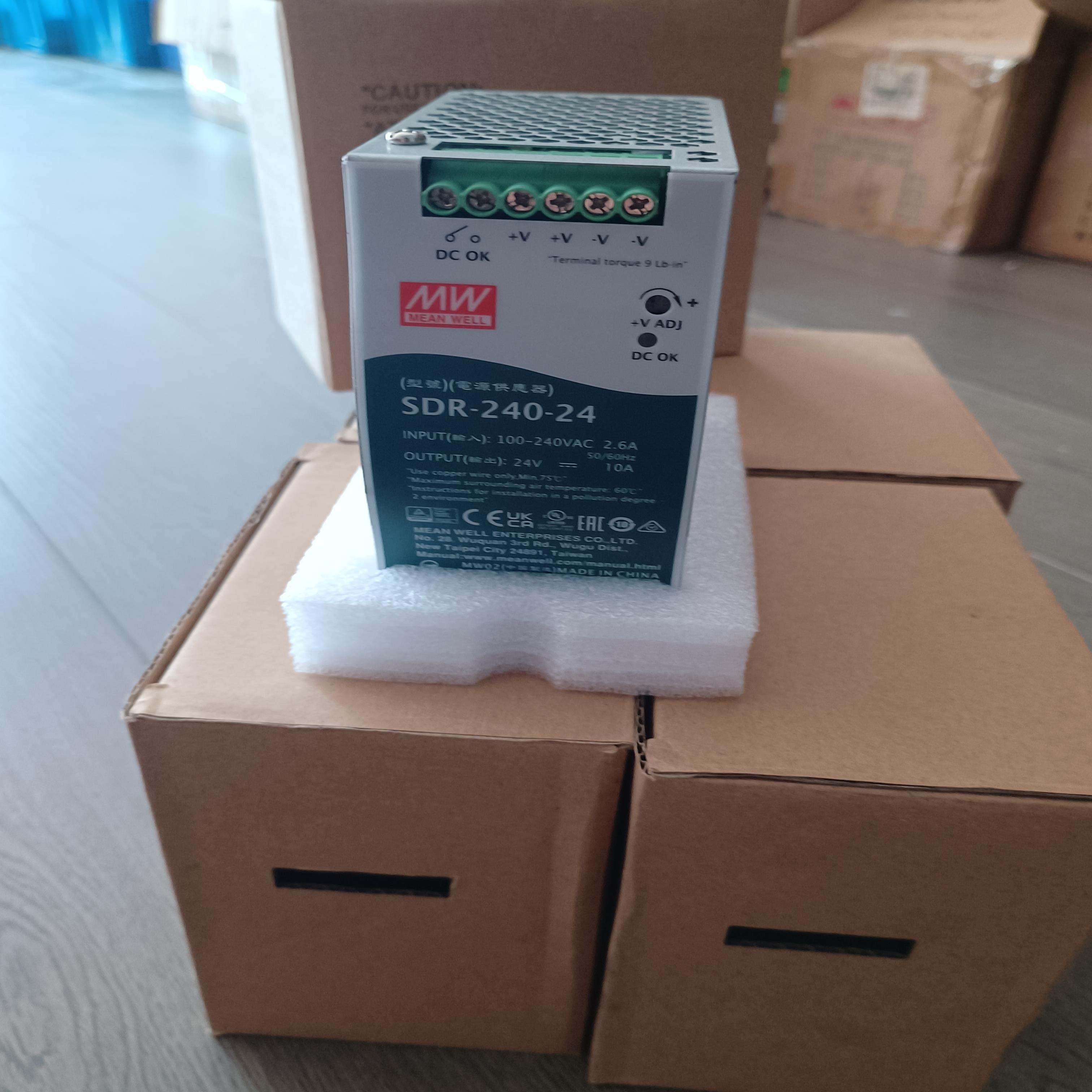 明纬SDR-240-24明纬开关电源240W24V10A高效