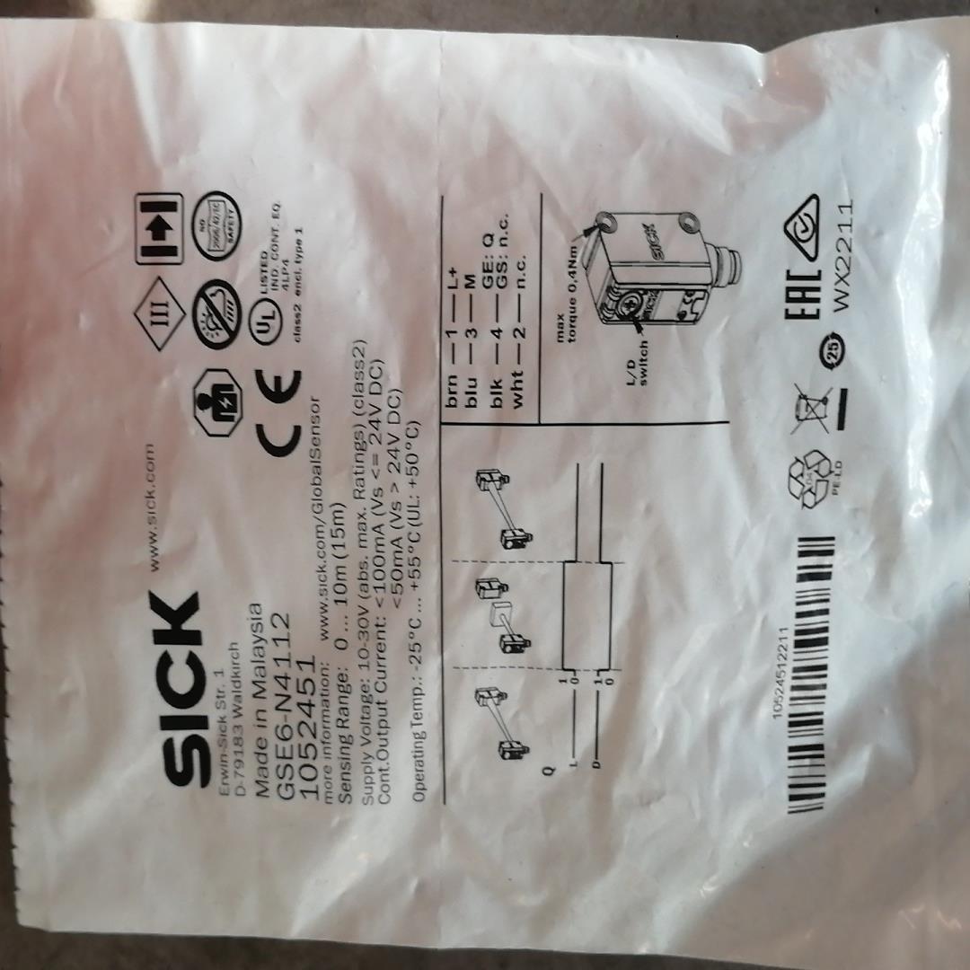 SICK 西克 传感器 GSE6-N4112 订货号 105