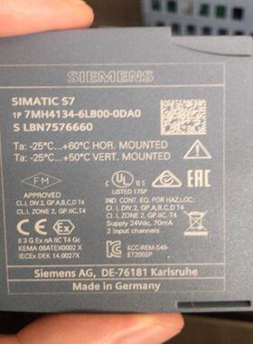 （设备配件）西门子7MH4134-6LB00-0DA0称重模块