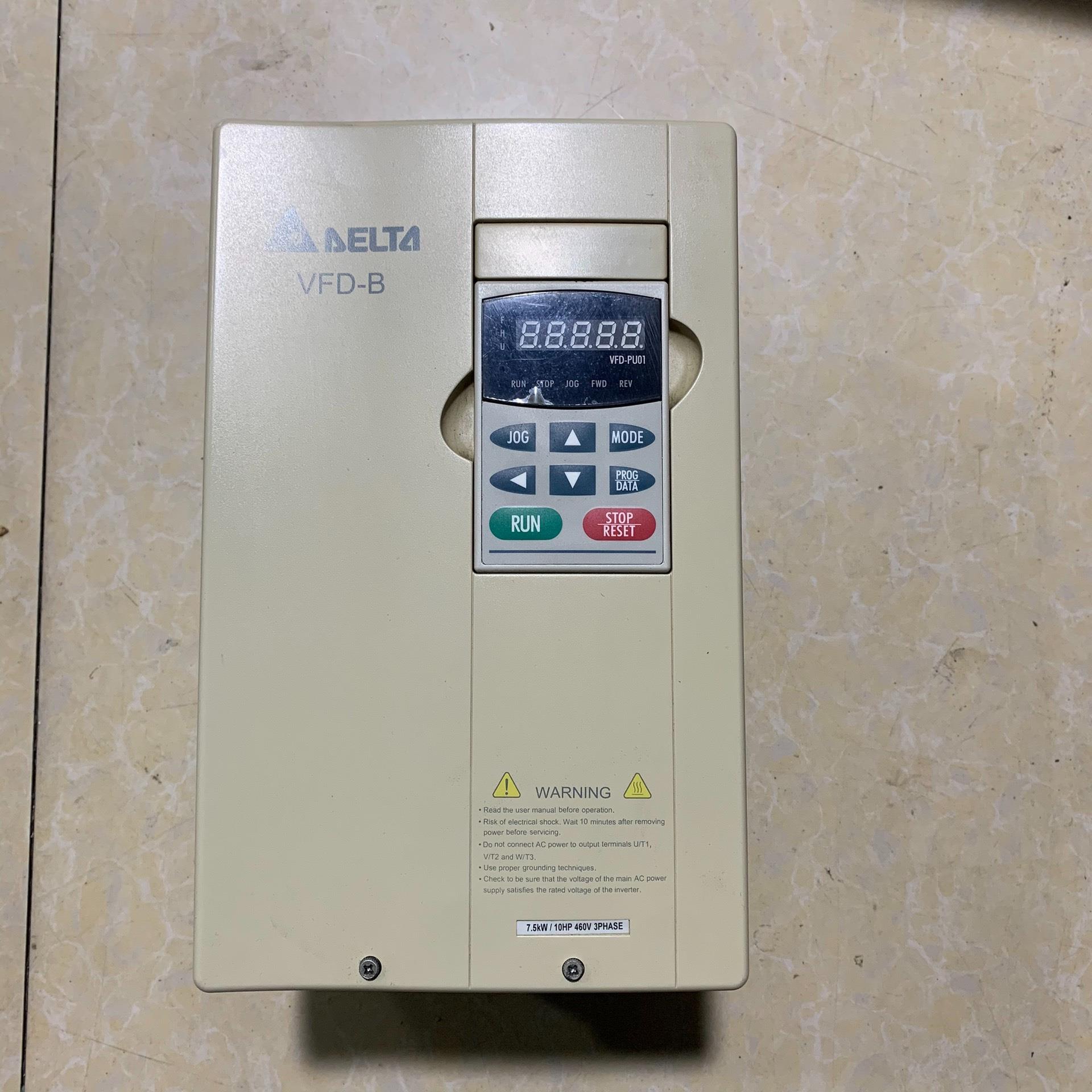 [德峰]拆机台达变频器VFD075B43A，7.5KW，成色如图，质