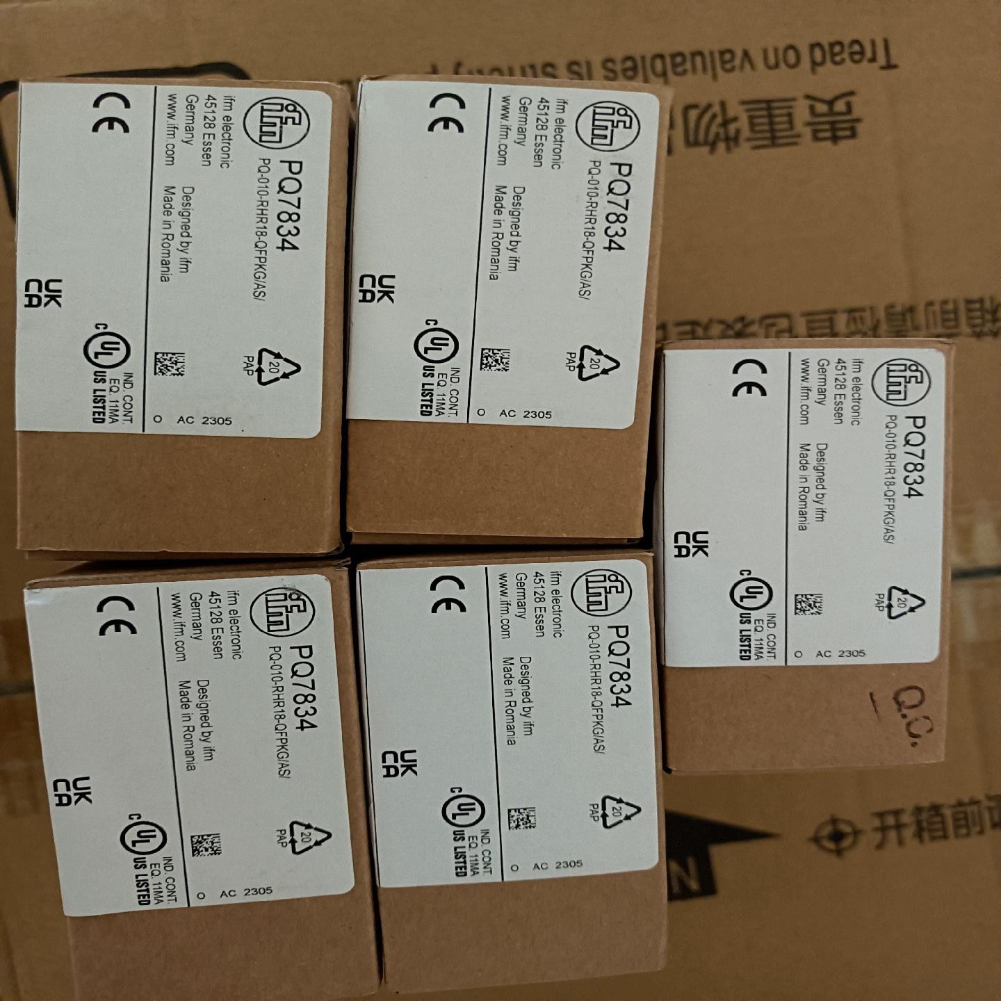 IFM易福门传感器 PQ7834 现货 当天发货 全新原装正