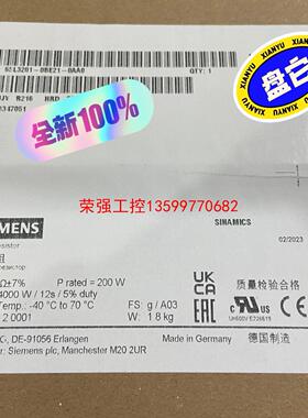 【荣强工控】西门子6SL3201-0BE21-0AA0制动电阻