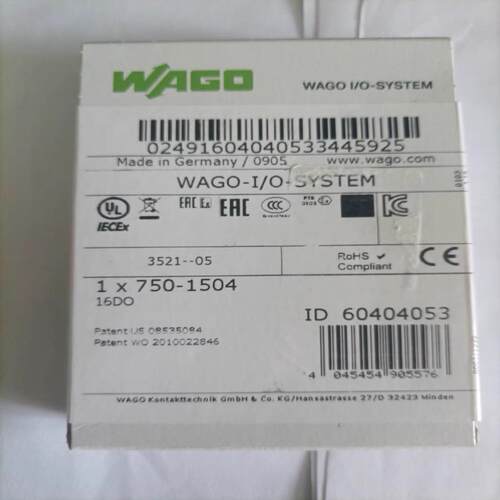 wago750-1504, 16DO模块，全新原装，