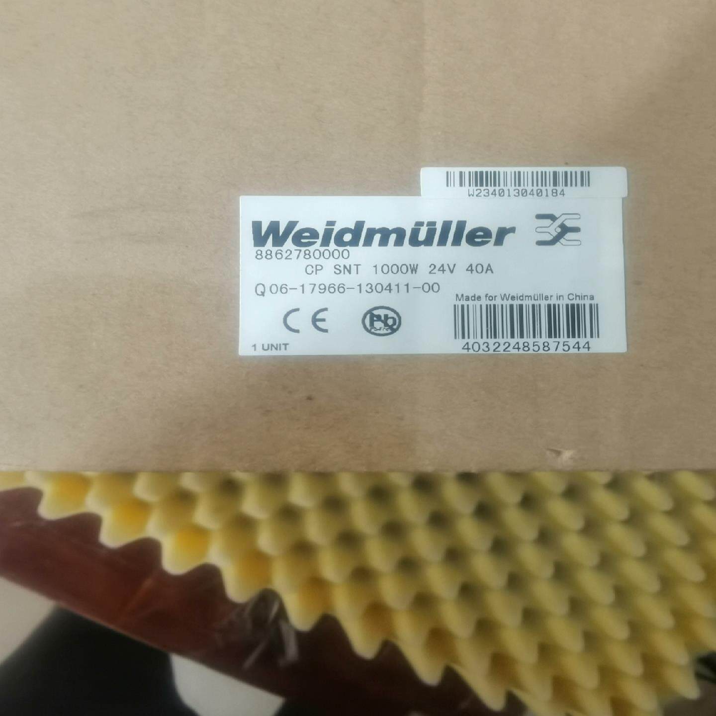 CP SNT1000W24V 40A魏德米勒电源Weidmu议价