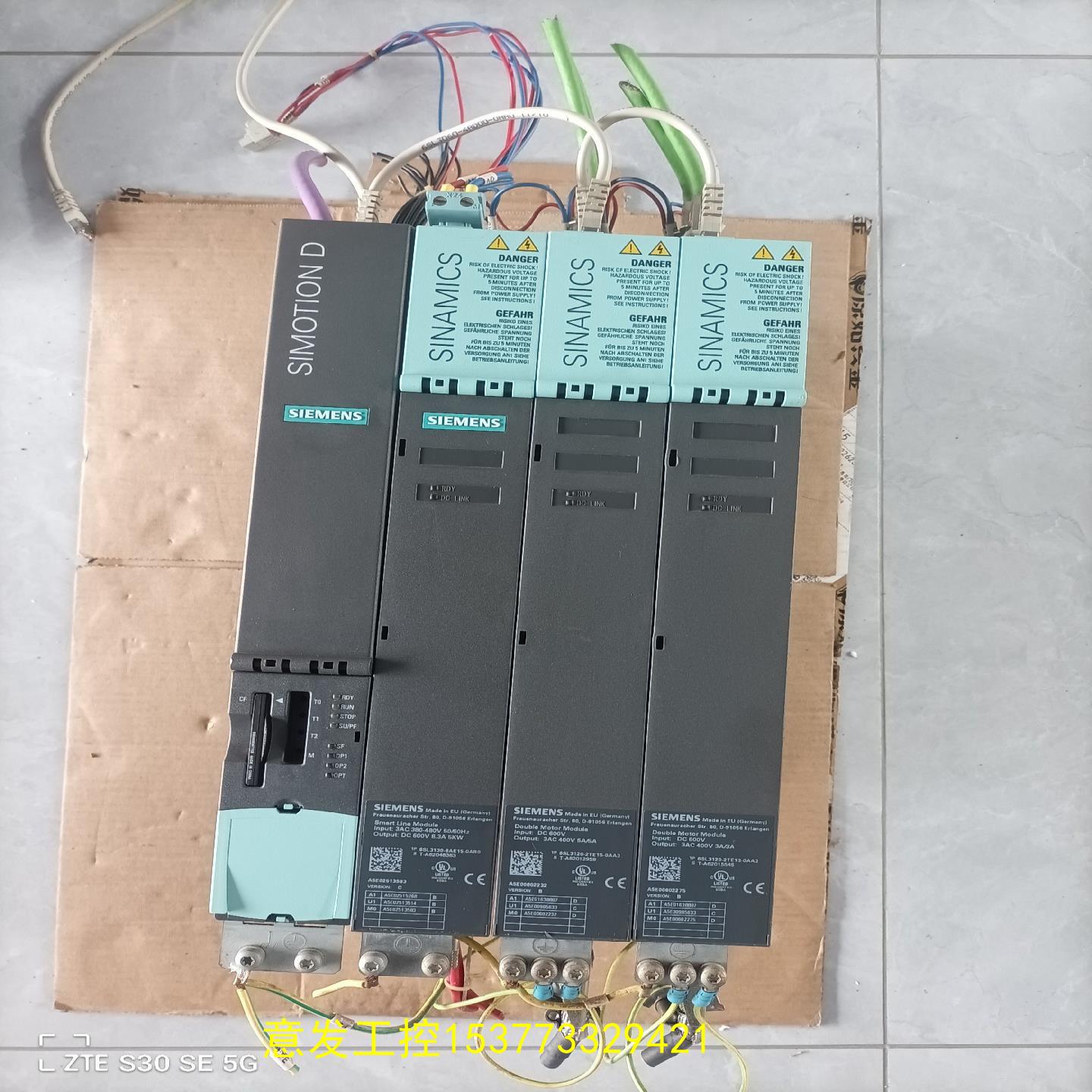 （）西门子PPLC驱动器一套拆机，6SL3130-6AE15-0