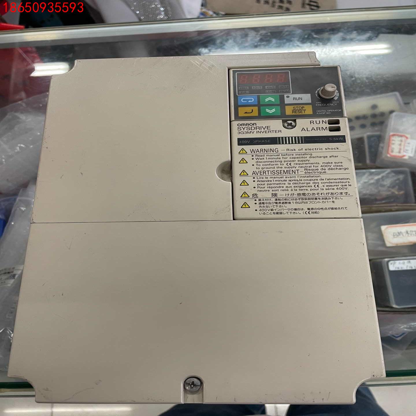 欧姆龙变频器3G3MV-A4055功能测试正常5.5KW到付