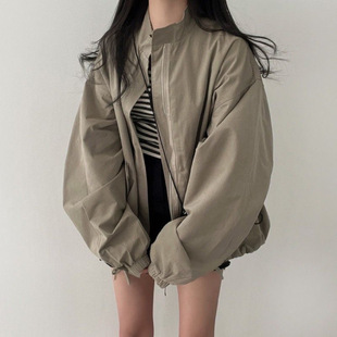 BN新秋季薄款新款韩版宽松棒球服BF工装休闲外套女学生ins潮