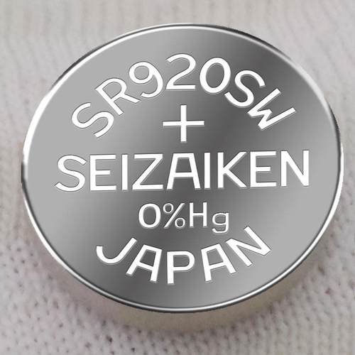 原装进口SEIZAIKEN精工SR920SW/371无汞氧化银手表钮扣电池 电子