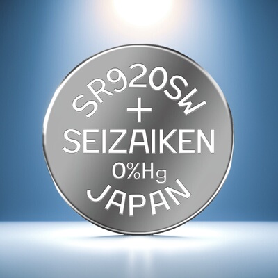 原装进口日本SEIZAIKEN精工SR920SW无汞氧化银手表钮扣电池 电子
