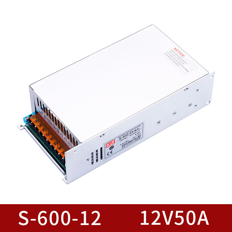 s-600W大功率开关电源24v48v变压器DC输出工业级变压220v转24v12v
