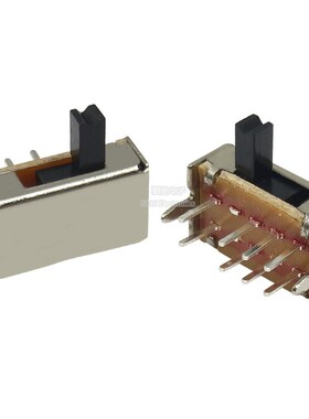 SK23D07VG3/4/5MM 8脚卧式 拨动开关 八脚三档拨动 2排3档拨动