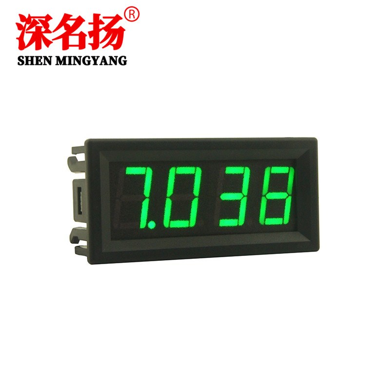 0.56寸直流电压表四位高精度数显电压表头DC0-100V数字显示防反接