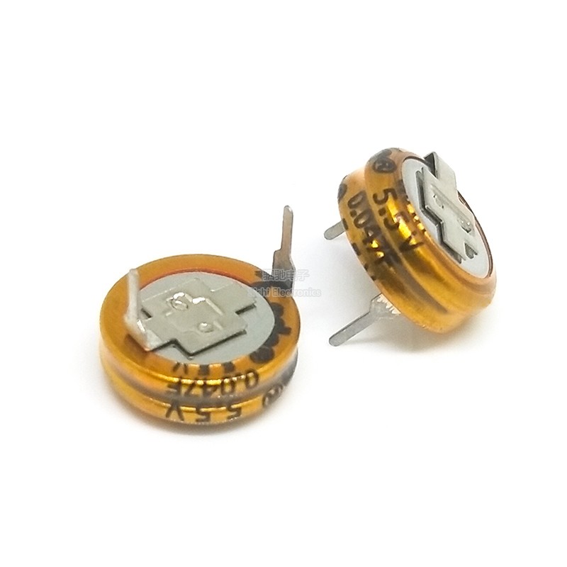 H型 超级法拉电容5.5V0.022/0.047/0.1/0.33/0.47/1/1.5/4.0/5.0F