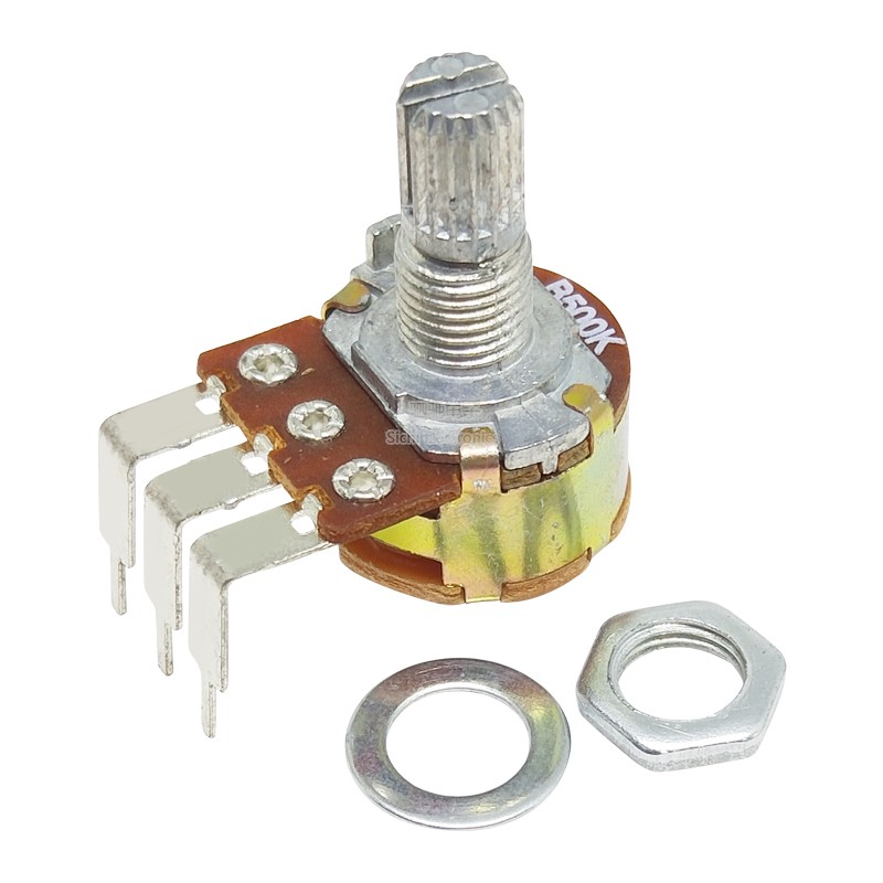 弯脚 WH148 单联3脚 B50K/500K 旋钮电位器 弯脚带开关B503 B504