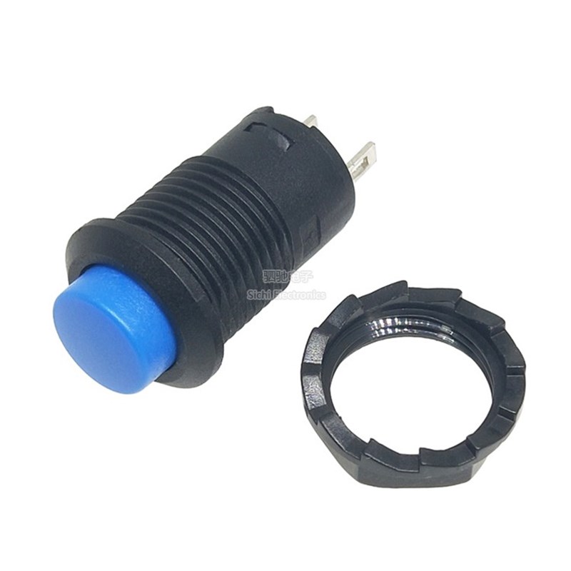 DS-428/427 圆形按钮425A自锁开关 12MM无锁不带锁自复位按键开关