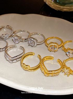 气质复古套装食指戒指开口手饰