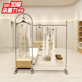凯尼诗服装 挂衣架创意拱门正挂中岛落地货架 店展示架不锈钢男女装