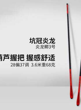 金泉炎龙鲫3号钓鱼竿手杆超轻超硬28调碳素鲤鱼鲫鱼竿台钓竿渔具