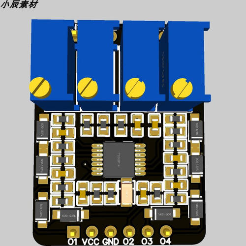 四路电磁运放PCB+原理图 OPA4377四路运放模块 可直接打板使用