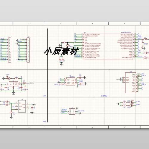Arduinonano原理图pcb源文件AD