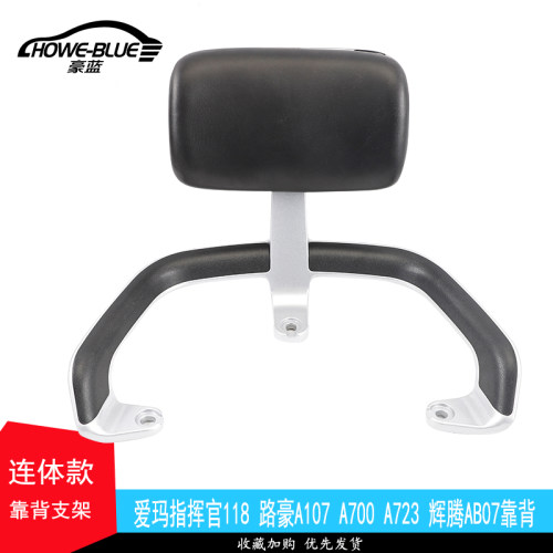 适用于爱玛电动车靠背指挥官118路豪A107 辉腾AB07后靠背尾翼扶手