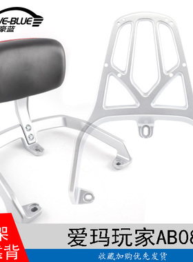 适用于爱玛擒龙ab09玩家AB08电动车尾架靠背尾箱后货架衣架靠垫
