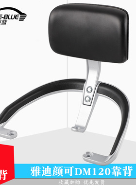 适用于雅迪电动车颜可DM120靠背后架后扶手后靠垫尾翼后货架配件
