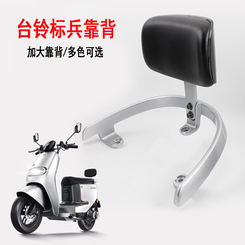 适用于台铃电动车标兵后靠背总成靠椅垫子TL1200DT-20D铝合金扶手