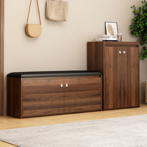 实木鞋柜家用门口穿鞋凳